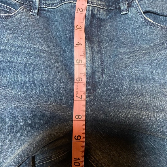 J Jill Denim Kick Flare Ankle Raw Hem Jeans size 8p - Picture 6 of 13